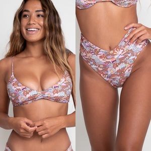 Skatie Swim Betsy Top and Melly Bottoms in Ashbury